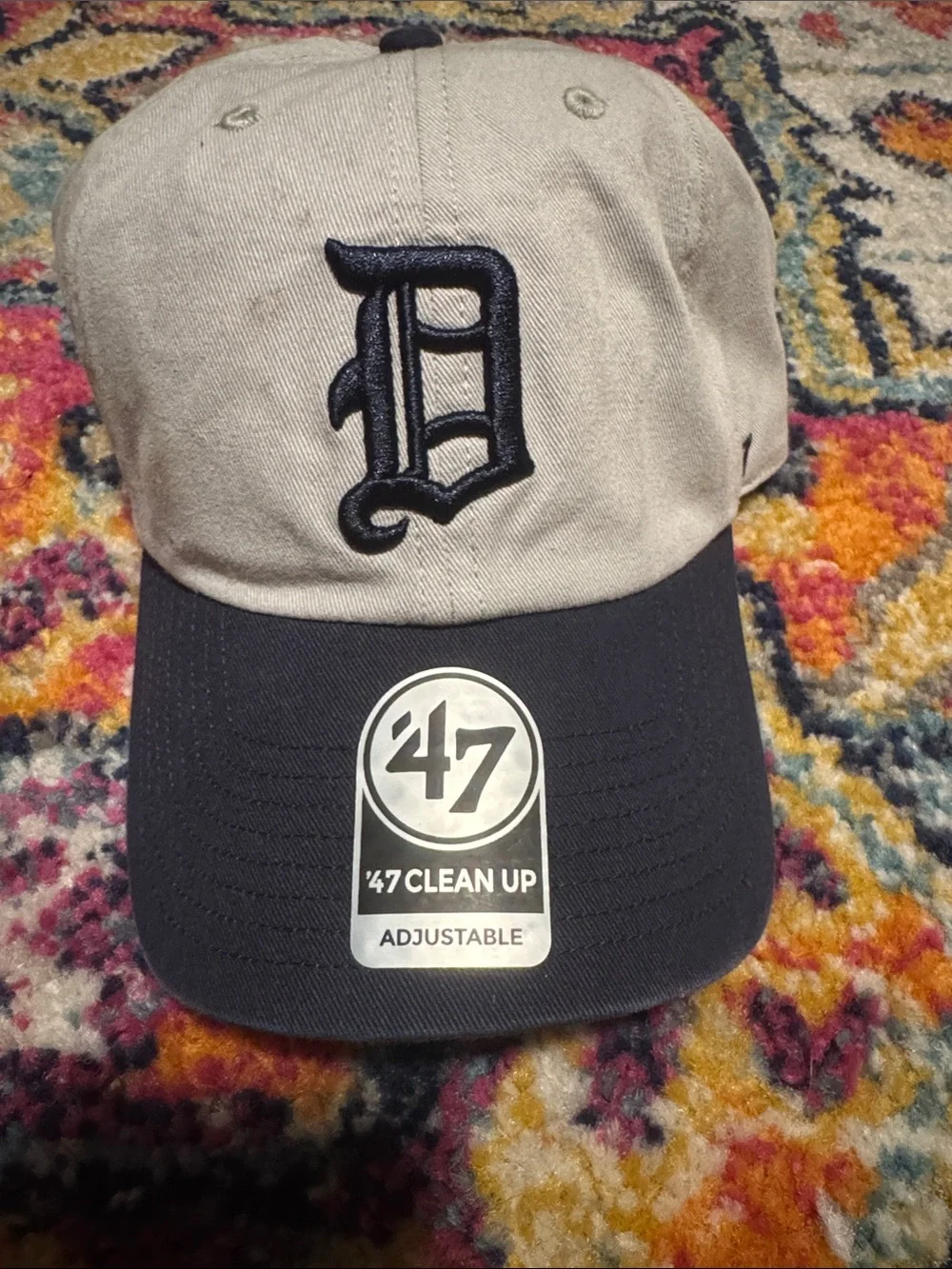 '47 Detroit D Clean Up Cap - Gray & Navy